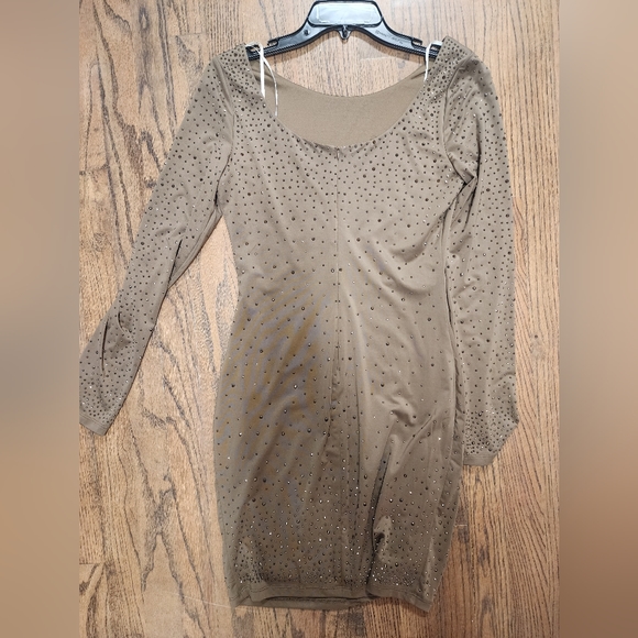 NWOT Rhinestone Bodycon Dress - Picture 2 of 7